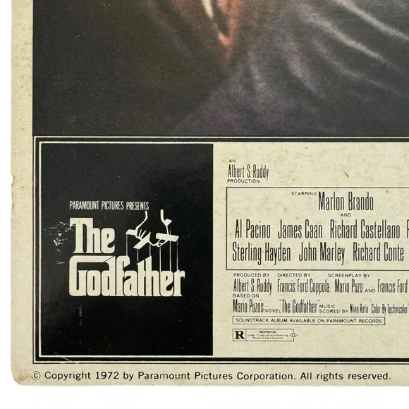 Vintage 1972 The Godfather RARE ORIGINAL Movie Prints, Theater Prints, Mafia Mob - Picture 2 of 10